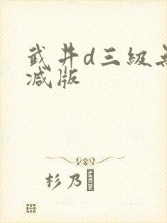 武井d三级无删减版封面