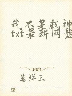我不是戏神小说txt最新网盘