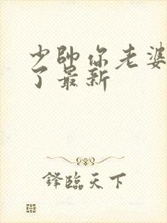 少帅你老婆又跑了最新