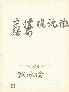 宋怀砚沈徽宁大结局封面