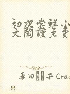 初次尝鲜小说全文阅读免费