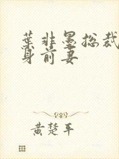 叶非墨总裁的替身前妻