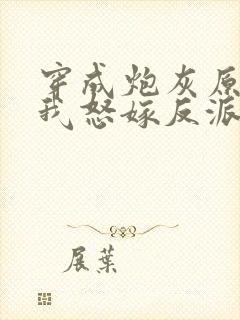 穿成炮灰原配后我怒嫁反派封面