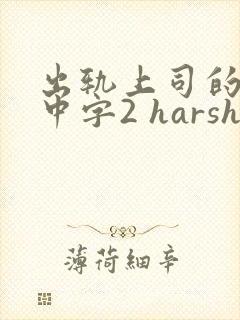 出轨上司的人妻中字2 harsh封面