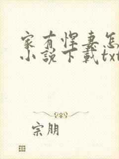 家有悍妻怎么破小说下载txt