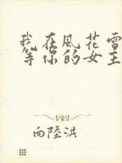 我在风花雪月里等你的女主