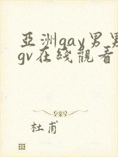亚洲gay男男gv在线观看封面