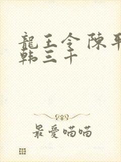 龙王令 陈平 韩三千