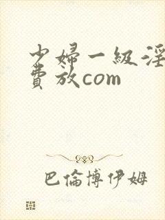 少妇一级淫片免费放com