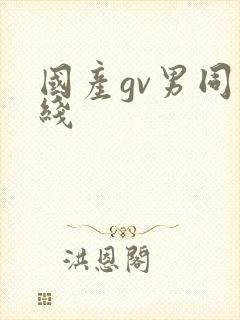 国产gv男同在线封面