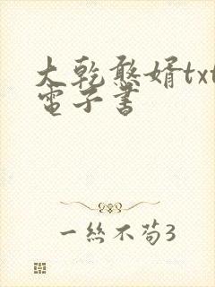 大乾憨婿txt电子书封面