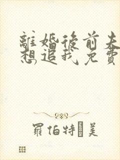 离婚后前夫总是想追我免费阅读全文