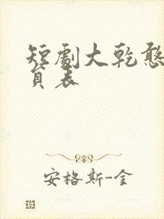短剧大乾憨婿演员表