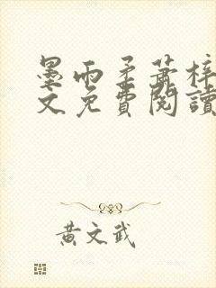 墨雨柔萧梓琛全文免费阅读的小说