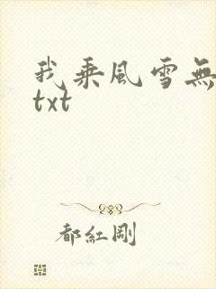 我乘风雪无删减txt封面
