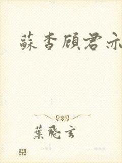 苏杳顾君亦