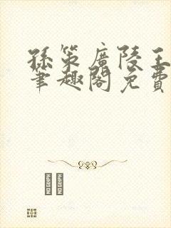 孙策广陵王po笔趣阁免费阅读