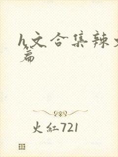 h文合集辣文短篇