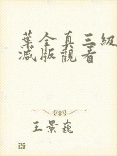 叶全真三级无删减版观看封面
