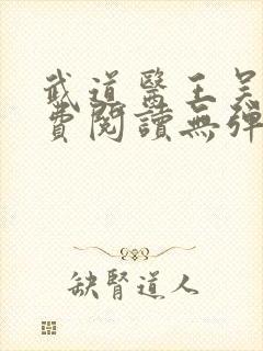 武道医王吴东免费阅读无弹窗全文封面