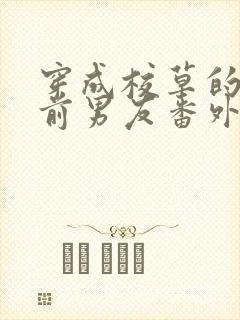 穿成校草的炮灰前男友番外