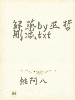 解药by巫哲无删减txt