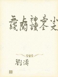 无上神帝小说在线阅读全文免费封面