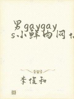 男gaygays小鲜肉网站封面