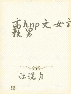 高hnp文女调教男