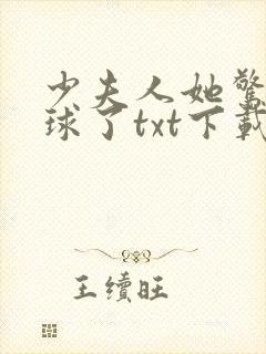 少夫人她惊艳全球了txt下载完本