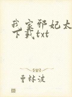 我家邪妃太嚣张下载txt封面
