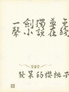 一剑独尊免费有声小说在线收听