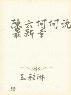 陈六何何沈轻舞最新章封面