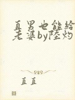 直男也能给人当老婆by陆灼言