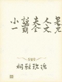 小说夫人是京城一霸全文免费阅读封面