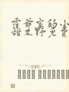 霍爷家的小祖宗甜又野免费阅读全文
