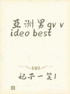 亚洲男gv video best