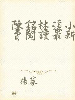陈铭林溪小说免费阅读最新章节更新封面