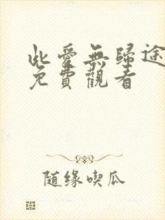此爱无归途全集免费观看