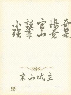 小说官场奇才最强靠山竟是我自己李澜在线