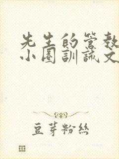 先生的管教日常小圈训诫文