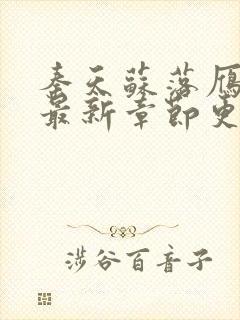 秦天苏落雁小说最新章节更新内容介绍