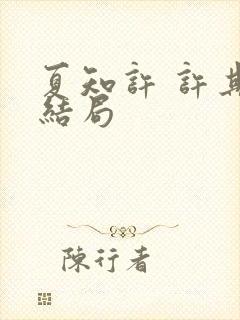 夏知许 许其琛结局封面