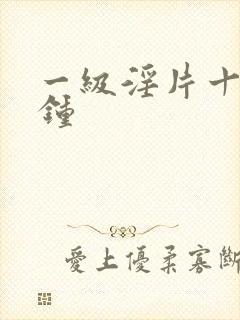 一级淫片十五分钟封面