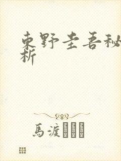 东野圭吾秘密解析