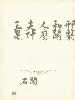 王夫人和邢夫人是什么关系