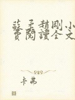 苏柔赵刚小说免费阅读全文