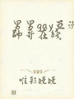 男男gay亚洲帅哥在线