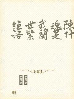 绝世武魂陈枫和洛紫兰是什么关系