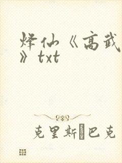 烽仙《高武纪元》txt